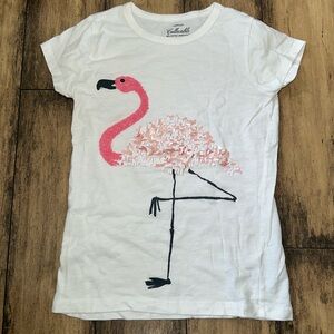 Crewcuts girls size 12 Tshirt flamingo
